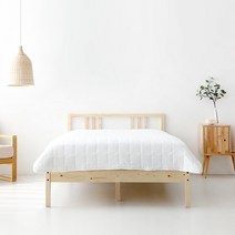 마켓비 FRUGA 원목침대 120200, 화이트