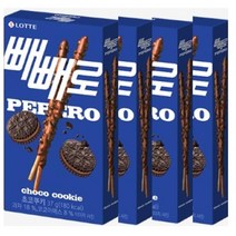 롯데 빼빼로 초코쿠키 37g 4개 빼빼로데이 탕비실 어린이집 수능 사무실간식 주전부리 하트, 24개