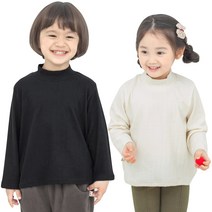 베리기모반폴라2종세트 아동용 겉기모 목폴라기본티 국내제작