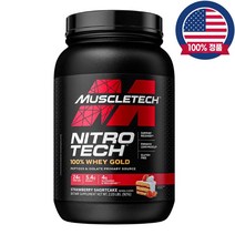 머슬테크니트로테크 웨이 프로틴파우더 단백질분말 글루타민 BCAA 딸기쇼트케이크 921g, 1개