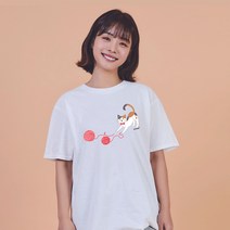 키밍 고양이 커스텀오버핏 남자면티 레이어드티셔츠
