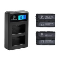 소니 NP-FM500H 듀얼충전기+배터리2개 A99II A99 A77II A77 A65 A58 A57 A900 A850 A700 A580 A560, 퓨어클리어 소니 NP-FM500H 듀얼충전기+배터리2개