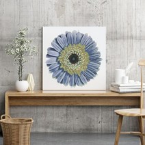 셀러허브 블루 민들레 No1 화사함이 가득한 꽃 액자 3호, 직사각형(27x19cm)／프레임액자(골드)