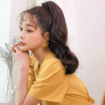 가발매니아 데이지 35cm리얼포니(제디원사) 포니테일가발 묶음머리, 초코브라운