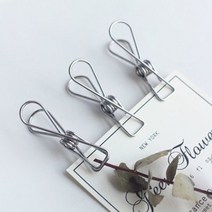 [오너클랜] 다용도 5P 주방 다용도 금속 집게 메탈 잡화 인테리어, 상세 설명 참조