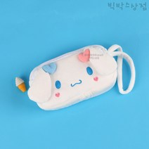 산리오 시나모롤 하트 사각 파우치 1p 투지퍼 필통 파우치 펜슬 케이스 중학생 마이멜로디 쿠로미 시나모롤 폼폼푸린 포차코