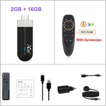 안드로이드셋탑 안드로이드tv 박스 tv셋톱박스 X98 S500 Amlogic S905Y4 쿼드 코어 안드로이드 11 TV 스틱, 03 2G 16G G10 Voice_02 Eu 플러그