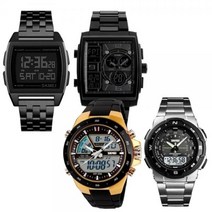 기타 스포츠 조깅 등산 행군 디지털 남자 패션 손목시계, 04 스페이스손목시계=블랙레드