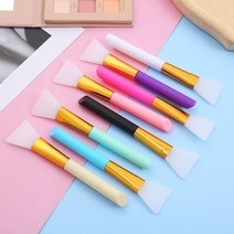 넓적헤드 실리콘 팩붓 브러쉬 실리콘팩붓 마사지브러쉬 팩도구 모델링팩붓 실리콘브러쉬, 블랙