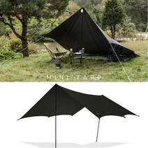 타프 미니타프 블랙 O 소형타프 미니멀 캠핑 KECW9TT-04 ko3