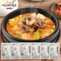 미스타셰프 차돌된장찌개 500g 6팩, 미스타셰프/ 차돌된장찌개 6팩
