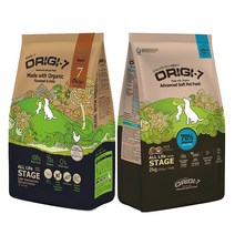 오리지7 유기농 사료 2kg X 2포 소프트 오가닉 바우와우 강아지 반려견 애견 소고기 양고기 연어 오리고기