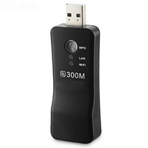 범용 와이파이 범위 확장기 300Mbps 무선 TV 와이파이 어댑터 네트워크 카드 삼성 LG 소니 tv용