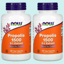 나우푸드 비염프로폴리스 폴리폴리스 1 500mg 100캡슐 2개, 100정2통