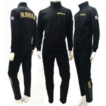 팀코리아 코리아 스판 트레이닝복 세트 (봄가을용) 남녀공용 자체제작 빅사이즈