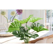 몬테라스 잎사귀 10pcs 묶음 나뭇잎 조화 장식 인테리어 방향제 디퓨저 꽂이용 소품장식
