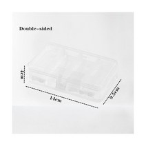 24 체크무늬 구획 플라스틱 보관 상자 보석 귀걸이 구슬 나사 컨테이너 홈 케이스 디스플레이 홀더, White-10 grids 2