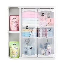 홈앤드림 클리어 008 욕실장 반날개, 화이트