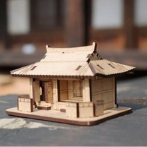 3D입체퍼즐 나무퍼즐 기와집 만들기 수업 놀이키트 장난감 집콕놀이 취미