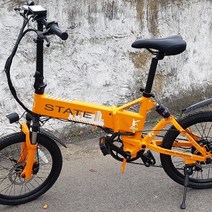 - 2020 스테이트 20인치 전기자전거 고성능 48V 500w(최대출력900W) 속도40k이상 풀샥 접이식 터보제트 국내조립, One Color