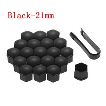 자동차 휠 너트 Yetaha-자동차 휠 스크류 커버 17 21mm 차량 타이어 너트 캡 제거 도구 포함 특수 소켓, 03 black 21mm, 03 black 21mm