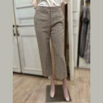 BCBG NC13 봄 가을 하운드체크 일자핏 팬츠 B2A1P305