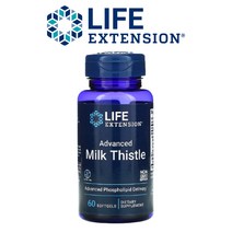 Life Extension 밀크씨슬 실리마린 인지질 실리빈 Advanced Milk Thistle 60 소프트젤