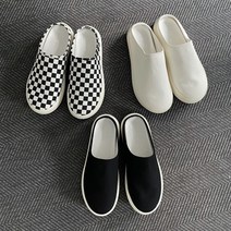 클래식 슬립온 뮬 체커보드 슬리퍼운동화 3컬러 키높이 남자뮬운동화