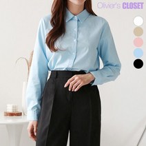 올리비에스클로젯 데일리 기본 면 셔츠 O2201BL015A