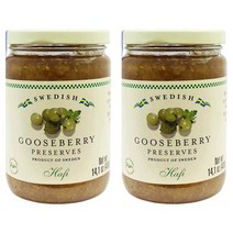 Hafi Swedish Gooseberry Preserves 스웨디쉬 구스베리 프리저브 14.1oz 2개