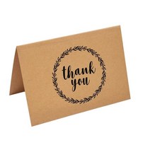 접이식 크래프트 생일 축하 카드 비즈니스 선물 엽서 Mariage 감사합니다 인사말 결혼식 초대장 10 개, [10] Thank you03-10pcs