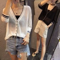 HQINT 여름가디건 얇은가디건 실내가디건 가디건 13A894