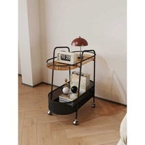 이동식카트 이동식 주방카트 드레싱카 미용실 트롤리 다용도 서빙카트, 나노은 2층