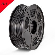 3D 프린터 소모품 필라멘트 SUNLU PLA PLUS 3D 필라멘트 1KG 1.75MM 인쇄 생분해성 재료 무취 밝은 색상 우, 20 PLA Black
