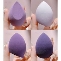 분말 스틱포장기 알약타정기 분말소분기 액상포장 원두소분4Ps 다채로운 메이크업 블렌더 스폰지 세트 소프, 04 PURP-no ox