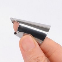 스텐 칼질 손가락 보호 손 가드 안전 칼 썰기 핑거 캡 반지 채썰기 요리 초보 도우미
