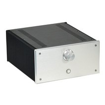 엠프 진공관앰프 기타앰프 스피커 앰프 brzhifi bz2412b 알루미늄 합금 섀시 1969 class a power amplifier case quality heat for, 버전 2, 빈 은색