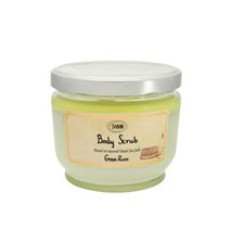 사봉 바디스크럽 그린로즈 600g 우드스쿱포함