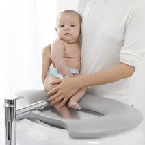 세면대쿠션 힙비 아기비데 Hippih, 힙비스퀘어, 웜그레이
