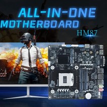 HM87 미니 ITX 마더보드 듀얼 채널 DDR3 1600MHz LGA946 키트 I3 I5 I7PGA 시리즈 CPU VGA HDMI 호환 RJ45 포트, 마더 보드, 01 마더 보드