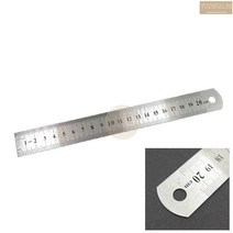 20CM 철자 쇠자 스틸자 고리 걸수있는 직자 양면 인치자 자석에붙는자