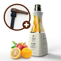 웰파인 더진한 유자애플농축액 1.5kg + 유니버셜소스펌프, 단품
