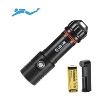 세트 DL0131 수중 랜턴 방수 후레쉬 L2칩 18650 26650 충전지 전용 다이빙 다이버 스쿠버 손전등 낚시 해루질 캠핑, 세트 DL0131방수랜턴(충전세트 포함)