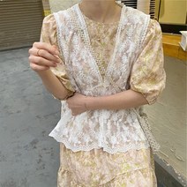 레이스조끼 여자 여성 봄 민소매가디건 기본 레이어드 여름 뷔스티에 베스트