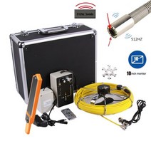 배관 내시경 카메라 512hz sonde 송신기 로케이터 수중 비디오 시스템 파이프 벽 검사 하수도 세트 (10인치 IPS 모니터 포함), 50m, 10inch receiver