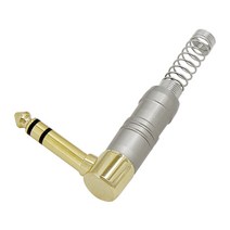 케이블마트 오디오케이블 스피커 음향 커넥터 모노 스테레오 캐논 TRS TS XLR RCA 3.5 5.5 6.3 이어폰 마이크 크기 변환 젠더 ㄱ자 꺾임 연결잭 커넥터, HA50-56 ST5.5 꺾임 제작젠더(2개)