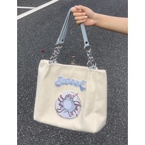 캔버스 대용량 토트백 원숄더 메신저 사각백 도넛