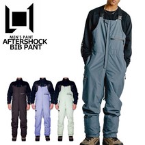 엘원 스노우 보드 웨어 에프터 쇼크 빕팬츠 남성 바지 스키복 보드복 맨즈 AFTERSHOCK BIB PANTS 22 - 23