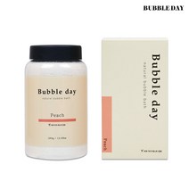 버블데이 파우더 거품입욕제 피치 360g, 1개, 360