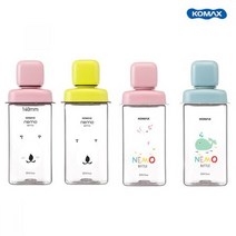 코멕스 네모물병 430ml 유아물병 어린이물병 4종 택1 물통 냉장고물병 보틀 휴대용물병 스포츠물병 플라스, 색상, 핑크 토끼
